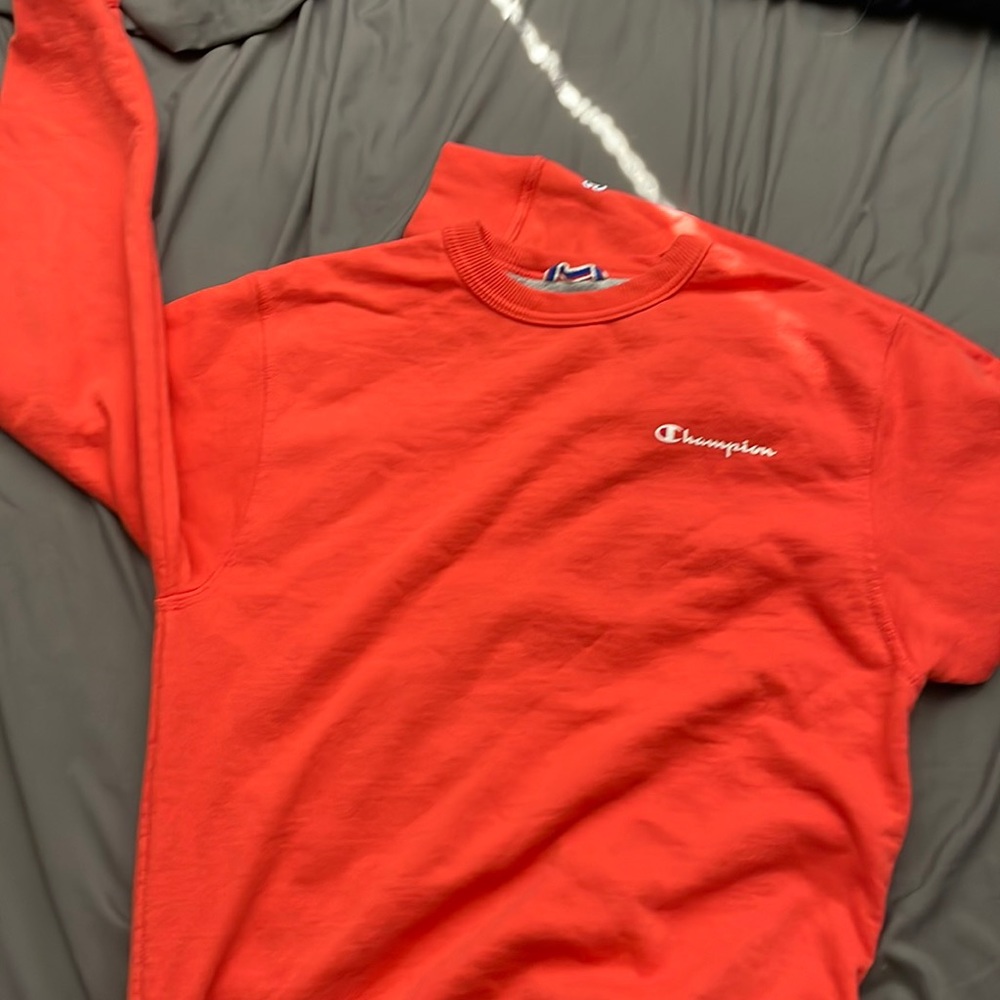 Orange champion crew neck